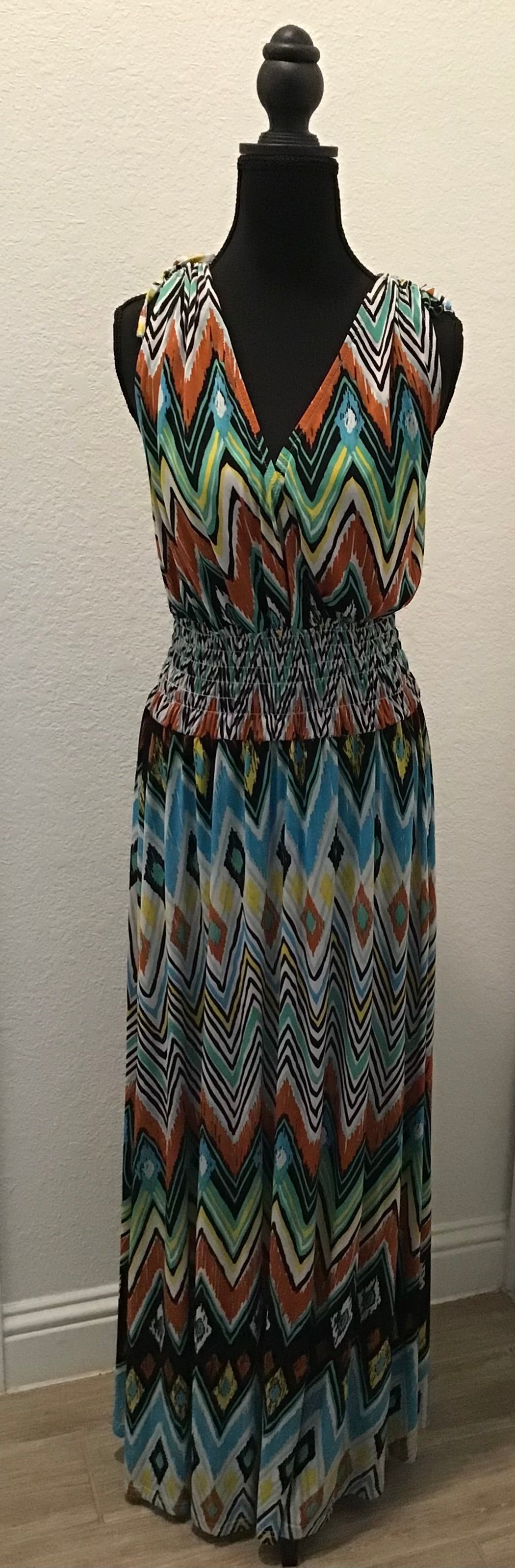Maxi dress-multi colors