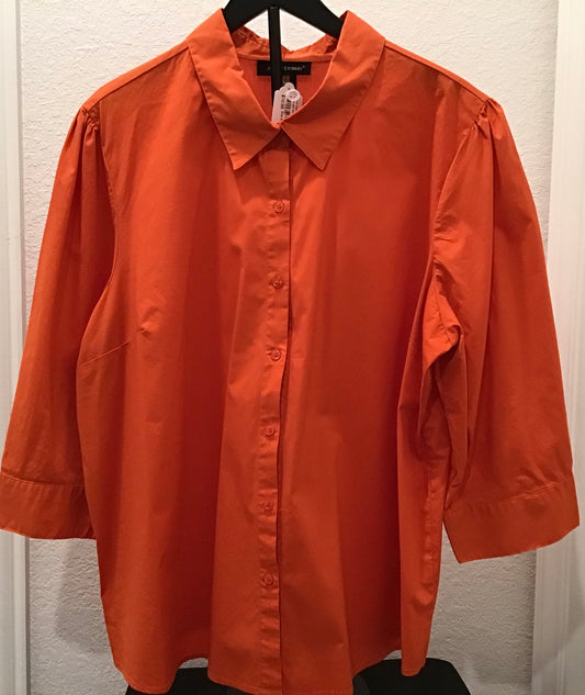Orange blouse/Size 20