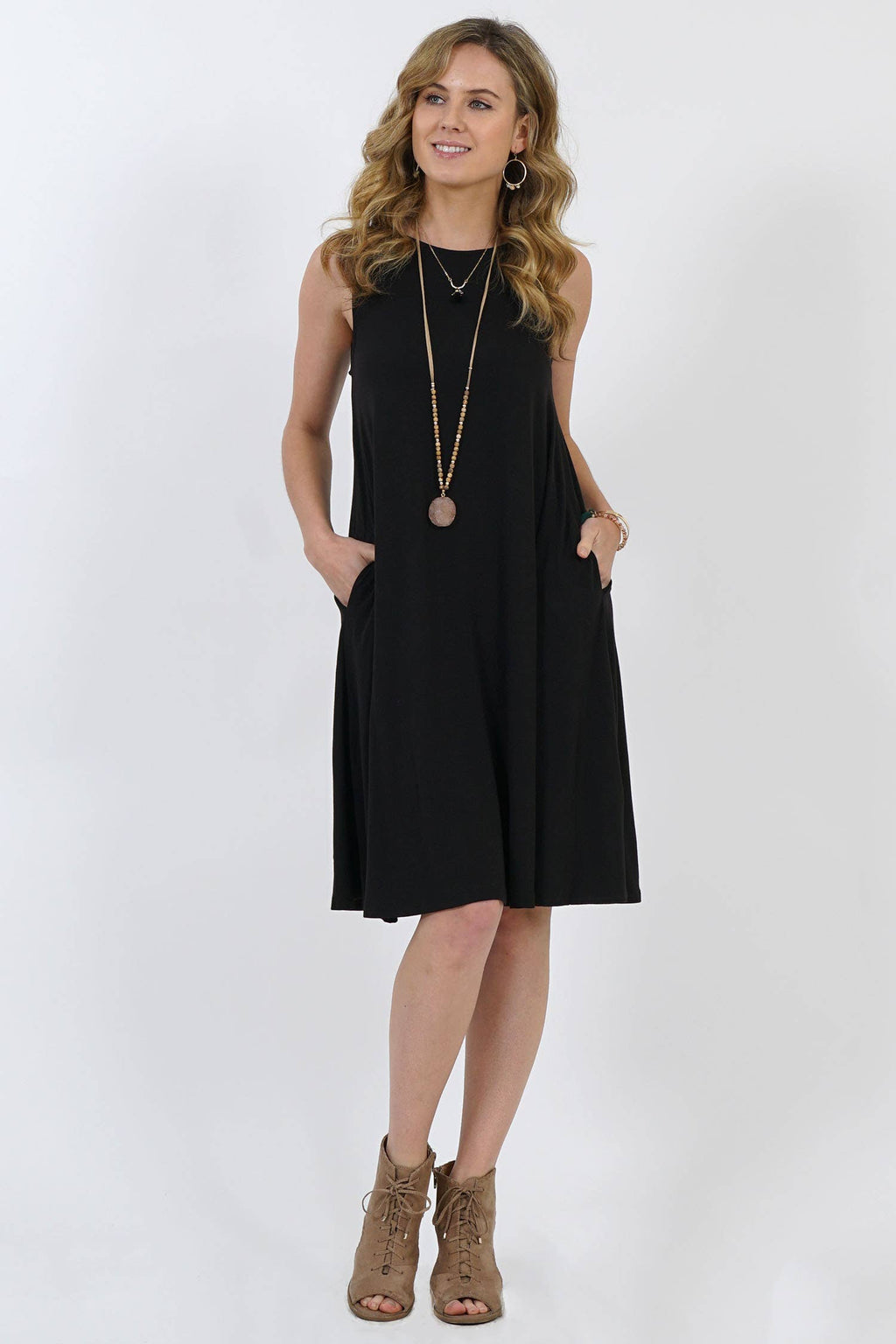 Side Pocket Dress As Shown: Orange-6679 / S