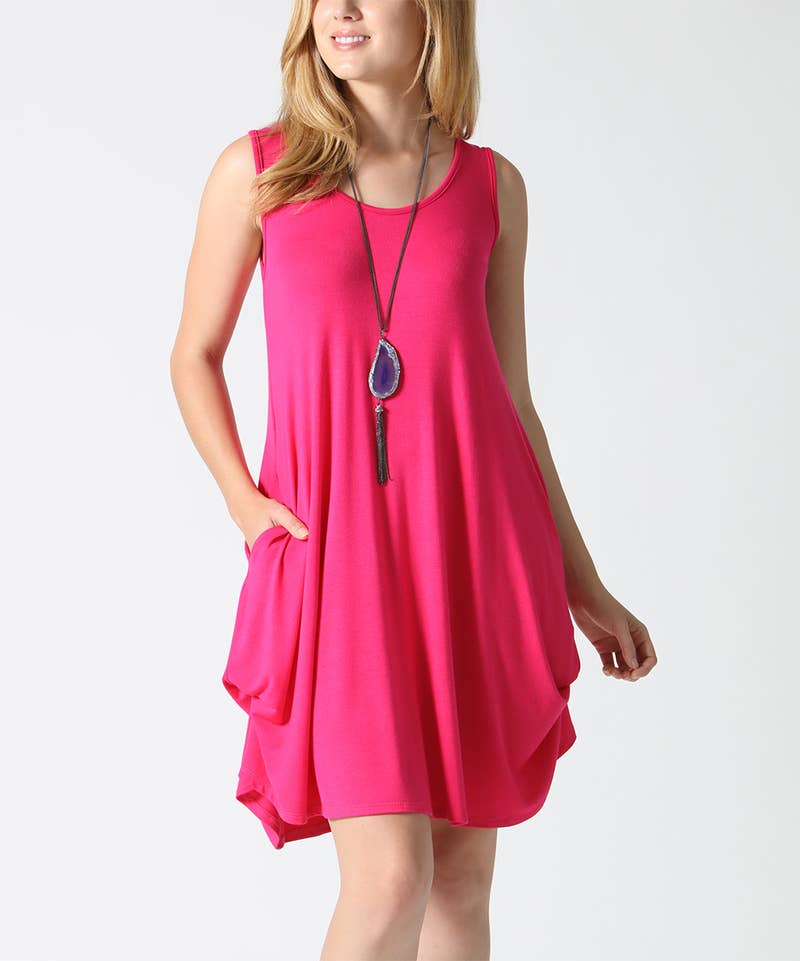 Side Pocket Dress As Shown: KellyGreen-6671 / L