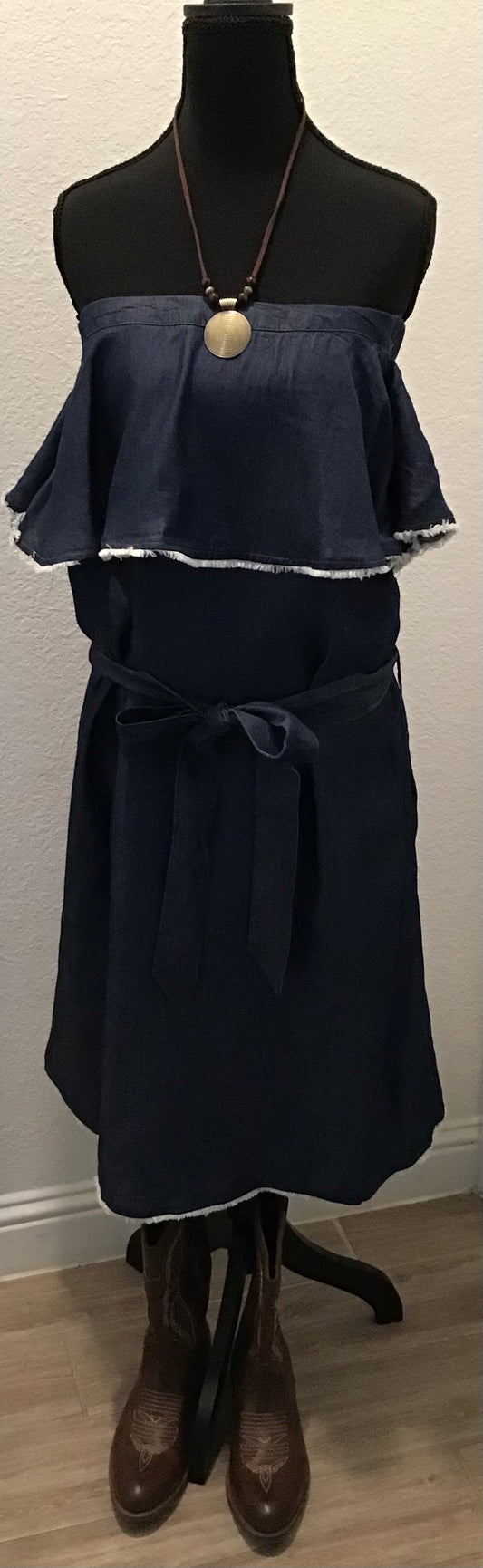 Blue Jean dress- off the shoulder dress/ Size 20W