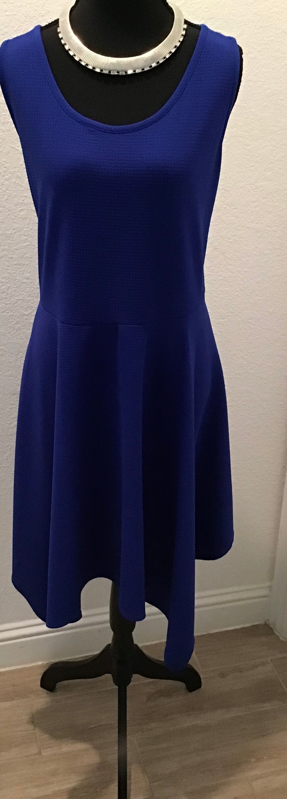 Sleeveless Royal blue dress