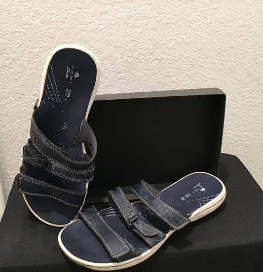 Clark sandals- blue / 10M
