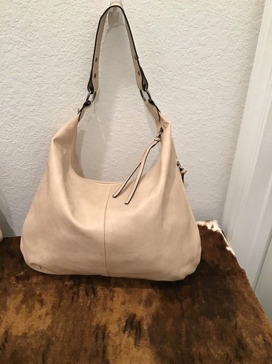 3 Piece Cream Hobo Purse