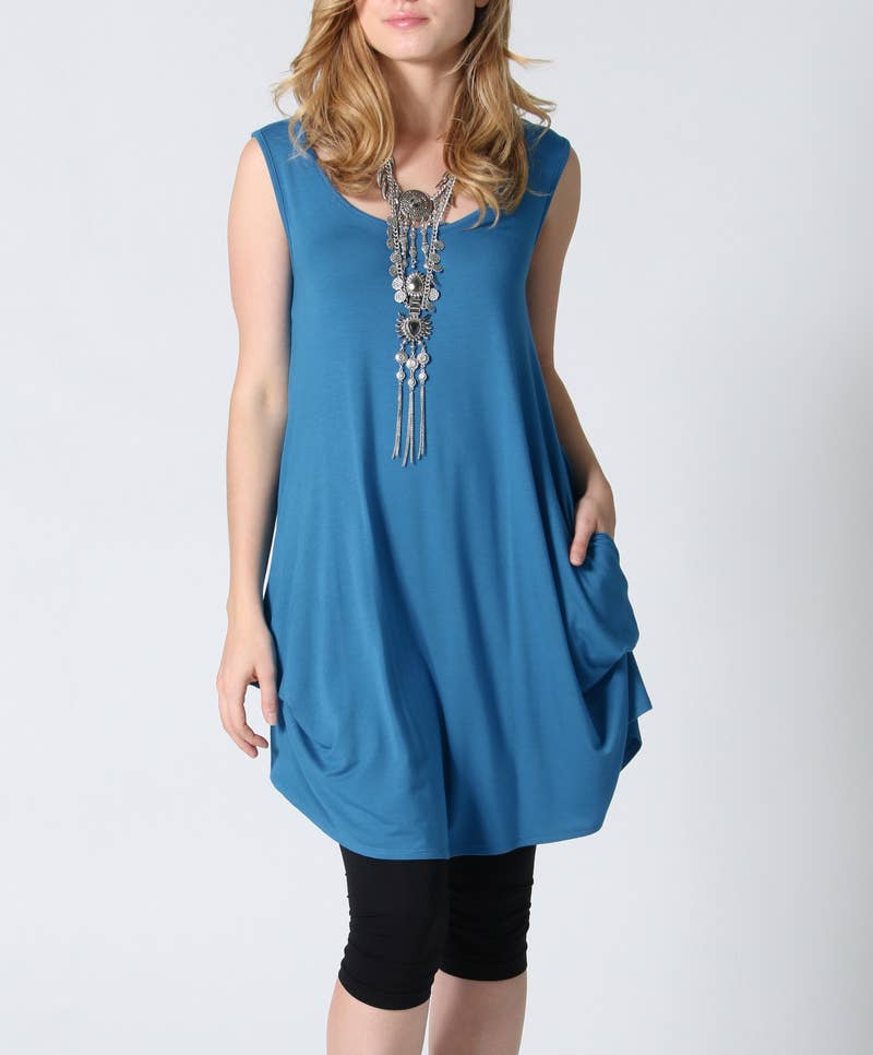 Side Pocket Dress As Shown: Orange-6679 / S