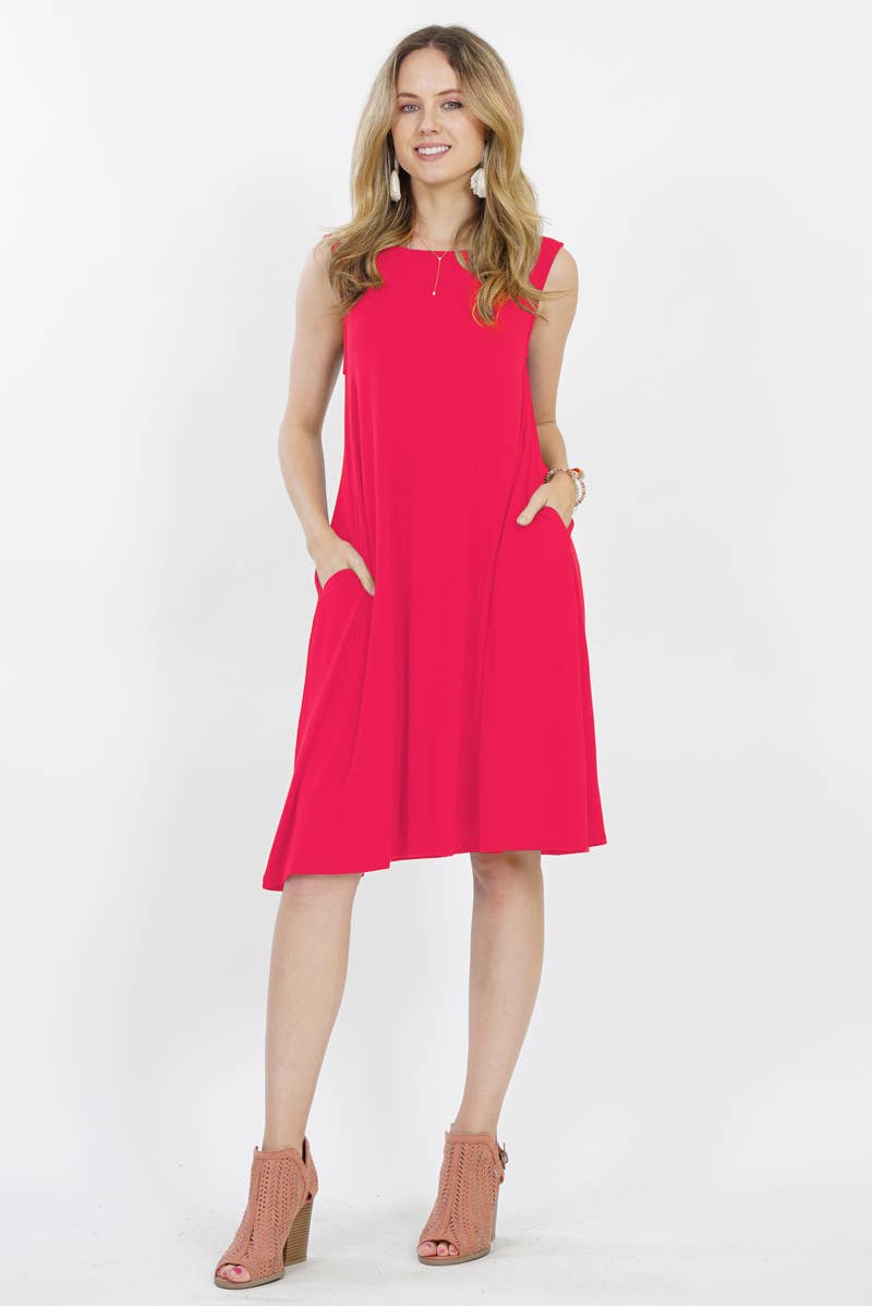 Side Pocket Dress As Shown: Orange-6679 / S
