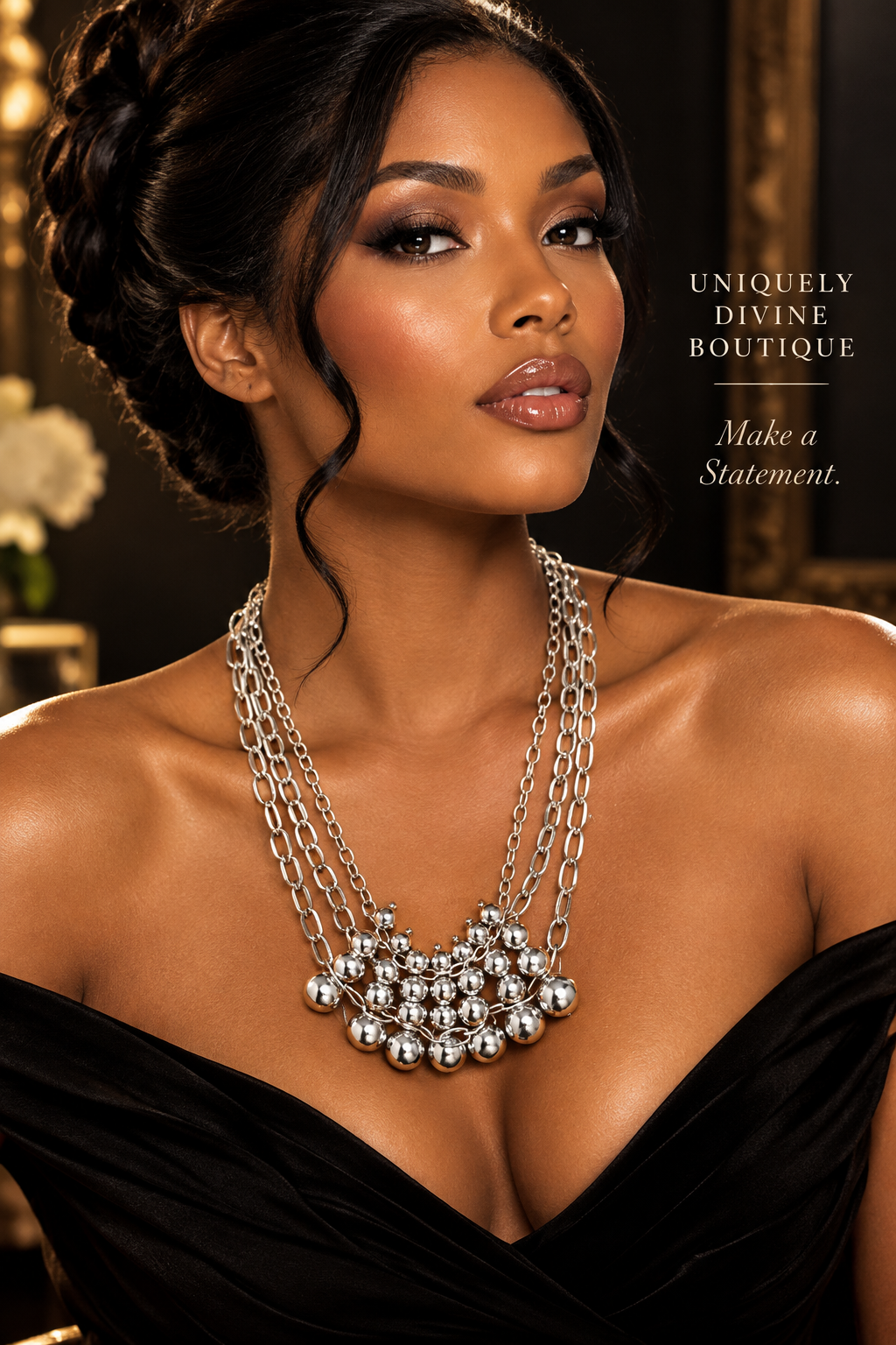 Silver Multi-Tiered Necklace